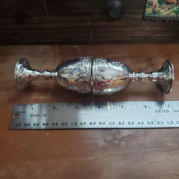 Mini vintage silver-plated Japan goblets - Picture 7 of 11